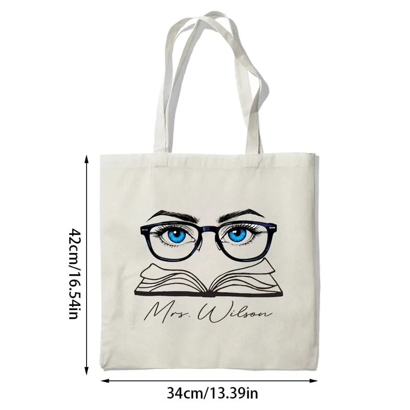 Personalized Canvas Tote Bag | Custom Teacher Gift