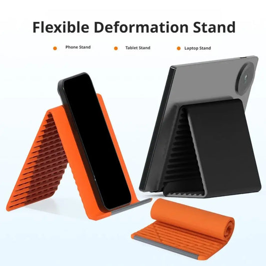 Flexible Silicone Folding Phone & Tablet Stand | Multi-Angle Phone & Tablet Stand Oasis Select