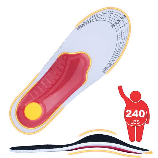 Orthotic Insoles for Men Women Heavy Duty Arch Support Flatfoot Orthopedic Insoles Damping Cushion Plantar Fasciitis Pain Relief Peaceful Pleasures Health and Wellness
