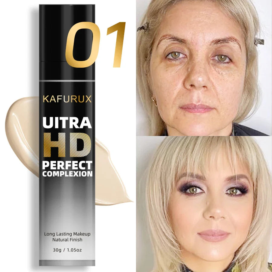 KAFURUX 8-Shade Full Coverage Matte Liquid Foundation 30g