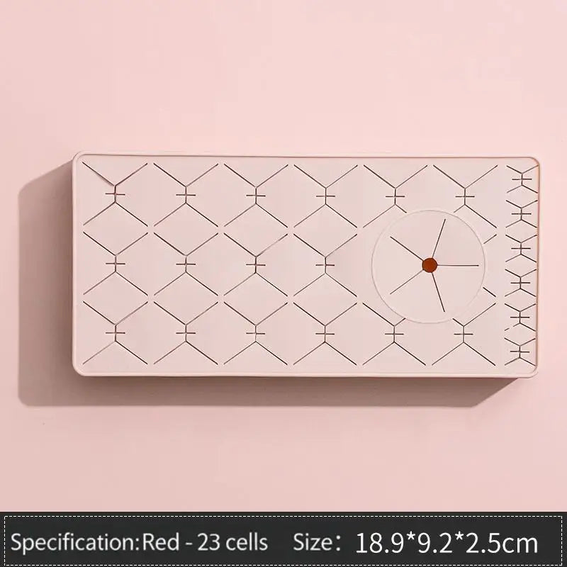 Silicone Lipstick & Makeup Organizer Desktop Storage Rack