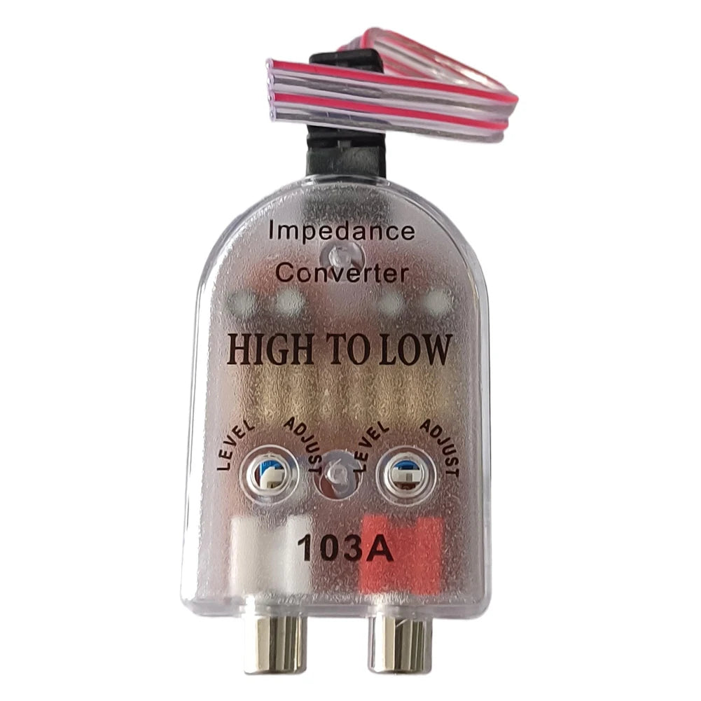 Practical Car Audio High to Low RCA Line Subwoofer Impedance Converter Gadgets Low Audio Filter Output Accessories Peaceful Pleasures Health and Wellness