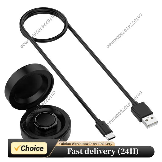 Travel Charging Case for OURA Ring Gen 3 Smart Ring Portable Charger Base Storage Box Protective Shell with Type C Charging Peaceful Pleasures Health and Wellness