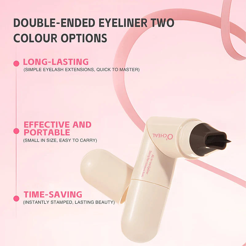 O'CHEAL Stamp Eyeliner Pen – Waterproof Double-Ended Wing Liner