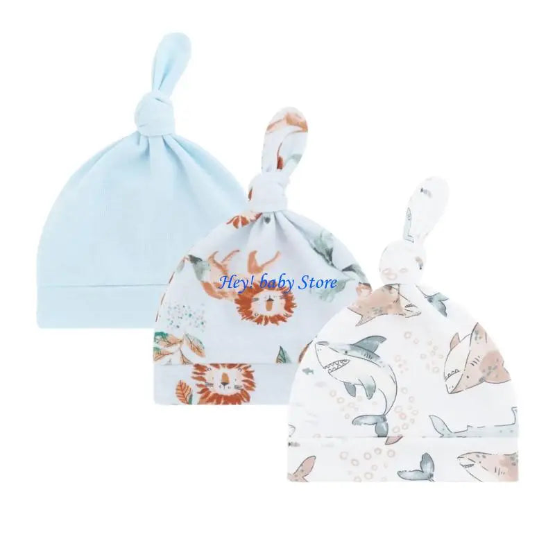 Soft Cotton Knotted Baby Hat – Newborns & Infants 0–24M