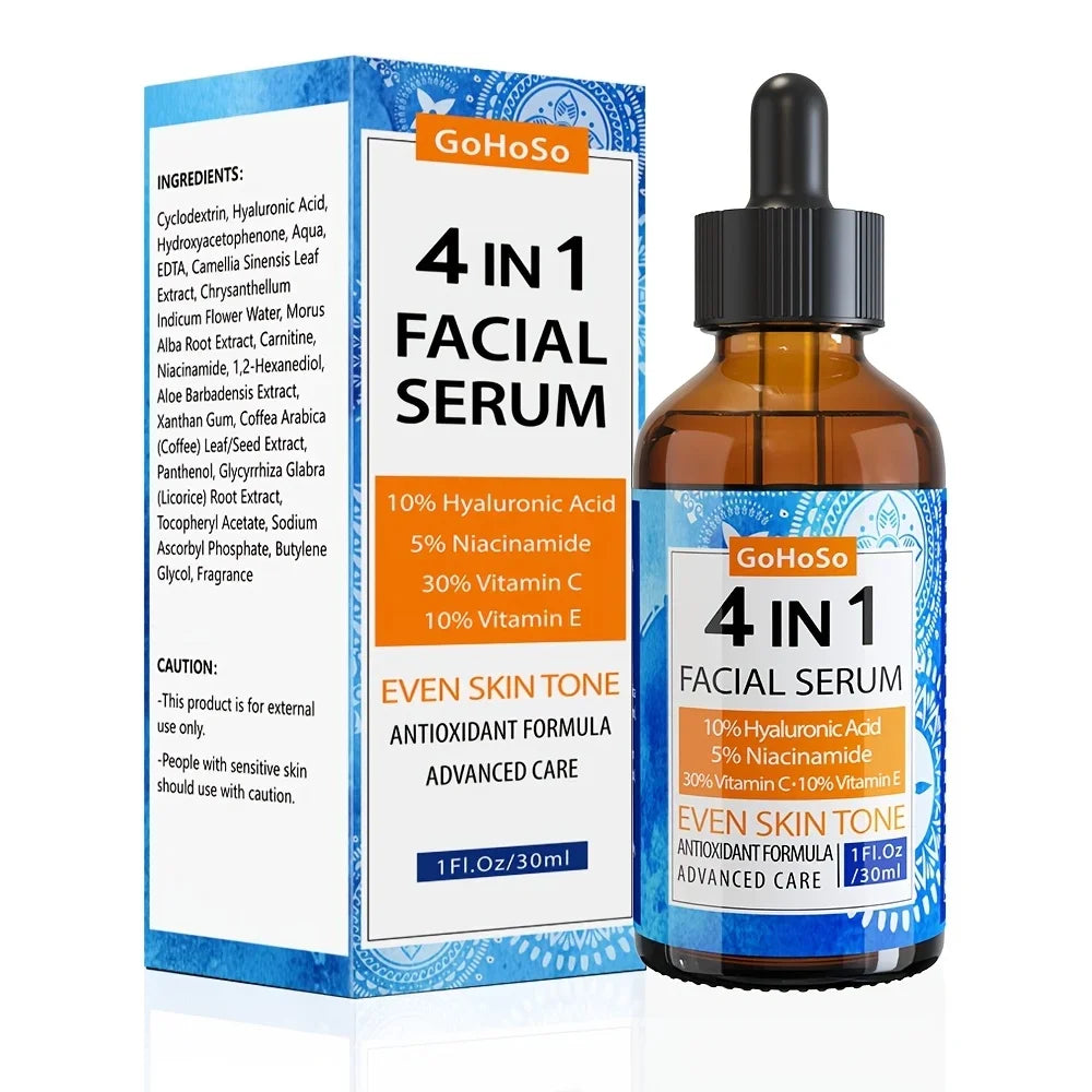 ENVISHA 4-in-1 Face Serum – Hyaluronic Acid & Niacinamide Peaceful Pleasures Health and Wellness TM-003 30ml