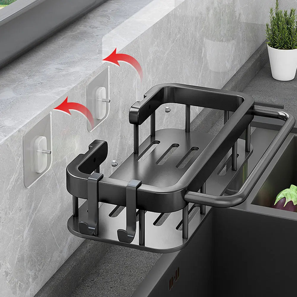 No Drilling Stainless Steel Kitchen Organizer Shelf Wall Mount Countertop Drainer Rack Storage Shelf And Organiser For Kitchen Peaceful Pleasures Health and Wellness