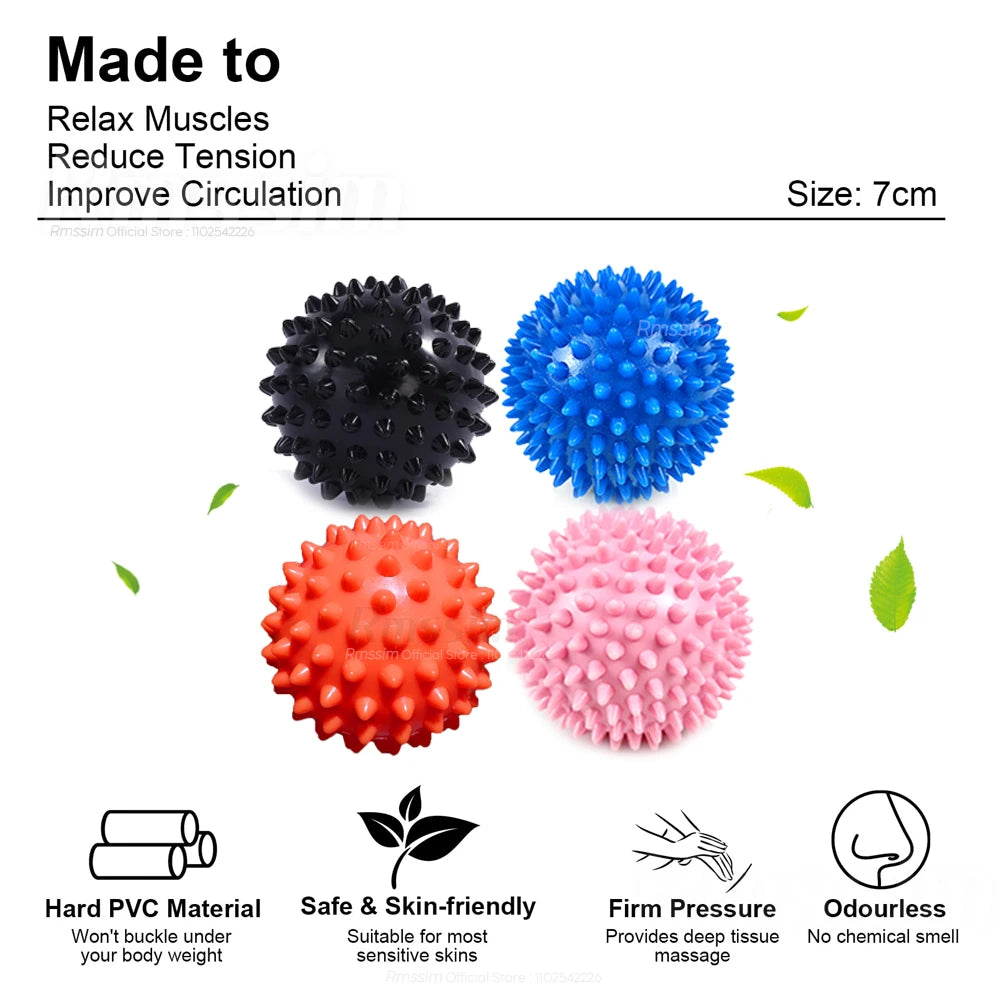 Hedgehog Massage Ball Yoga Fascia Ball Sports Fitness Muscle Relaxation Massage Stick Shoulder Neck Leg Sole Meridian Ball Peaceful Pleasures Health and Wellness