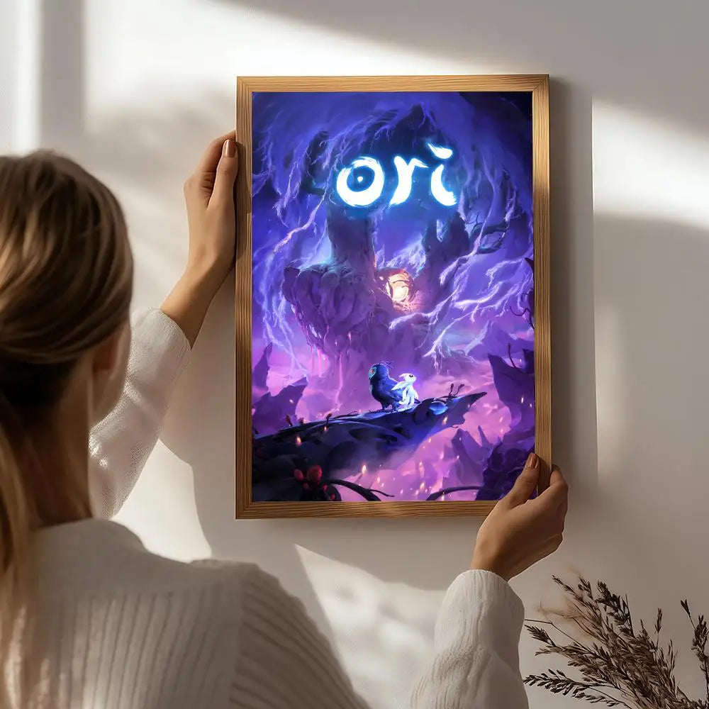 Game O-Ori HD Self-Adhesive Waterproof Wall Art Poster | Decor Wall Art Poster Peaceful Pleasures Health and Wellness White8 21X30cmNoframe