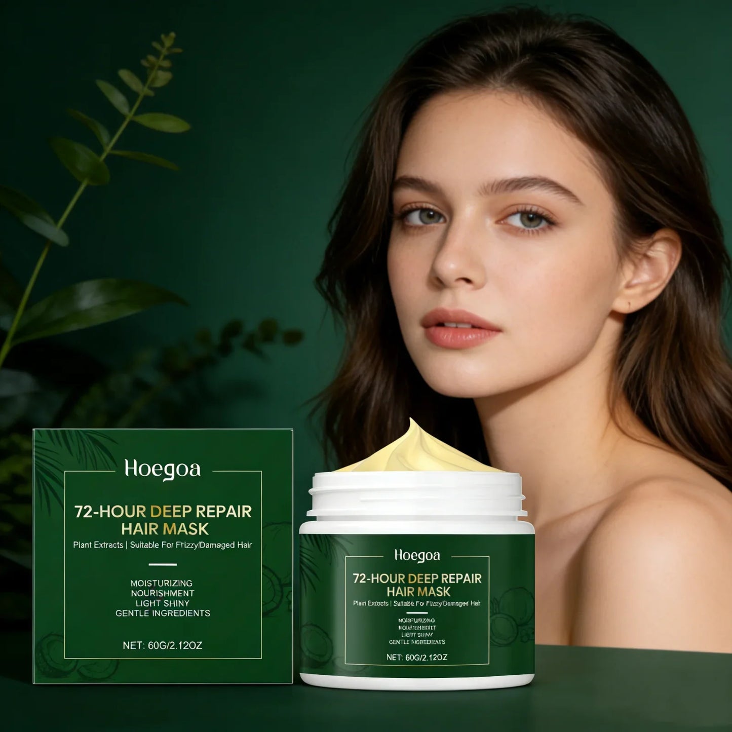 HOEGOA 72-Hour Deep Repair Hair Mask – Anti-Frizz 60g
