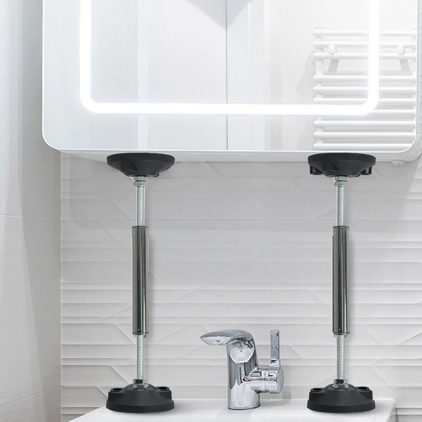 Telescopic Cabinet Support Rod 300kg Adjustable Sink Prop 1-2pcs