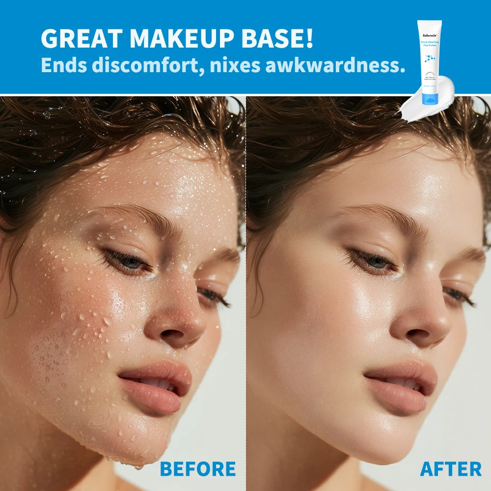 Makeup Base Sweat Absorbing Face Lotion Matte Long Lasting Sweat Control Absorbs Excess Oil Antioxidants Nourish Great Makeup Peaceful Pleasures Health and Wellness