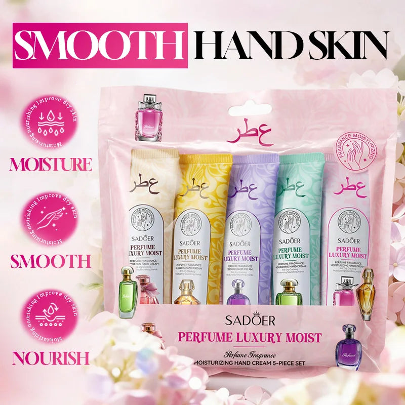 Rice Hand Cream Volumizing Rejuvenating Nourishing Moisturizing Refreshing Non-Greasy Hand Care Cream 30g Peaceful Pleasures Health and Wellness 5pcs Fragrance Set