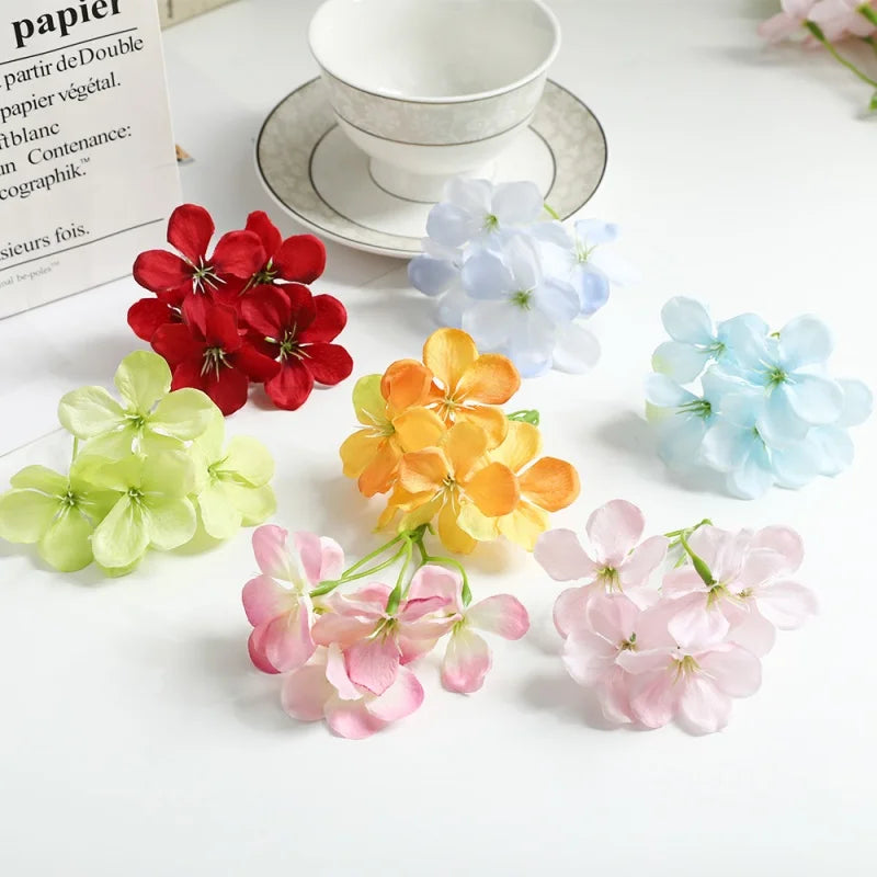 10 Silk Rose Artificial Flower Heads 8cm – Wedding & Home Décor