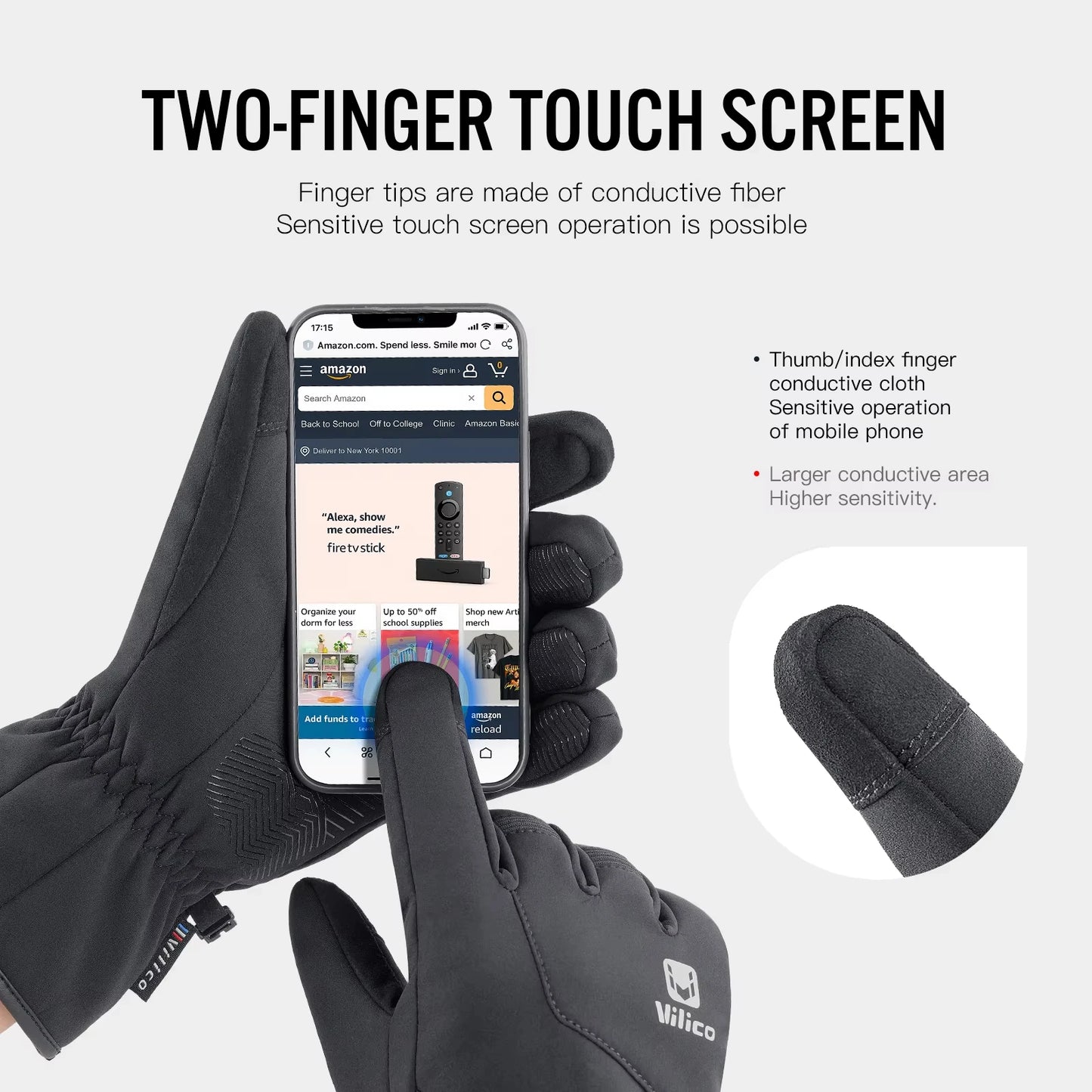 Autumn Winter Outdoor Cycling Gloves for Men Women Touchscreen Thermal Windproof Waterproof Anti-Slip Skiing Hiking Sports Glove Peaceful Pleasures Health and Wellness
