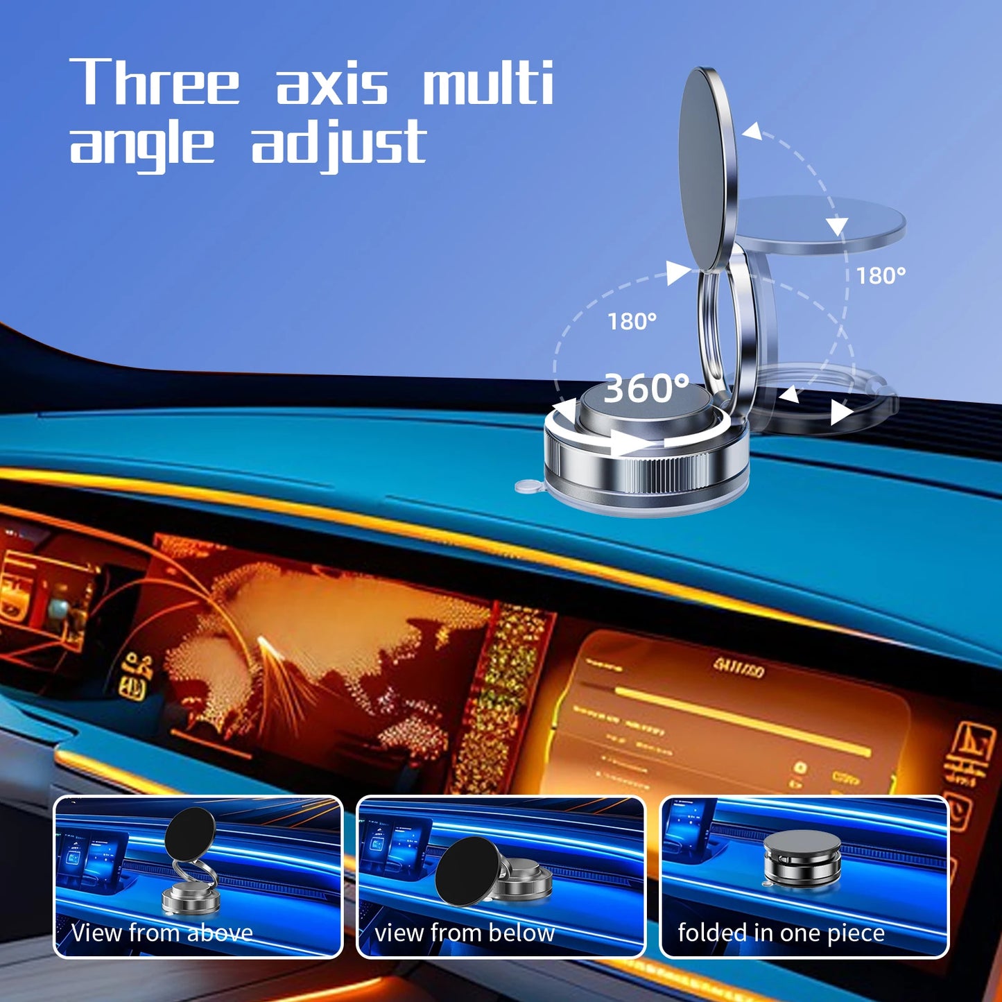 Adjustable Magnetic Phone Holder for Multiple Uses
