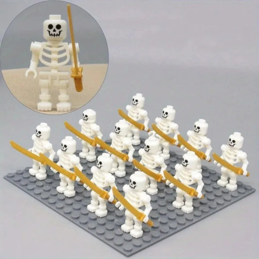 Skeleton Soldier Mini Building Block Figures | Halloween Set Mini Building Block Figures Peaceful Pleasures Health and Wellness