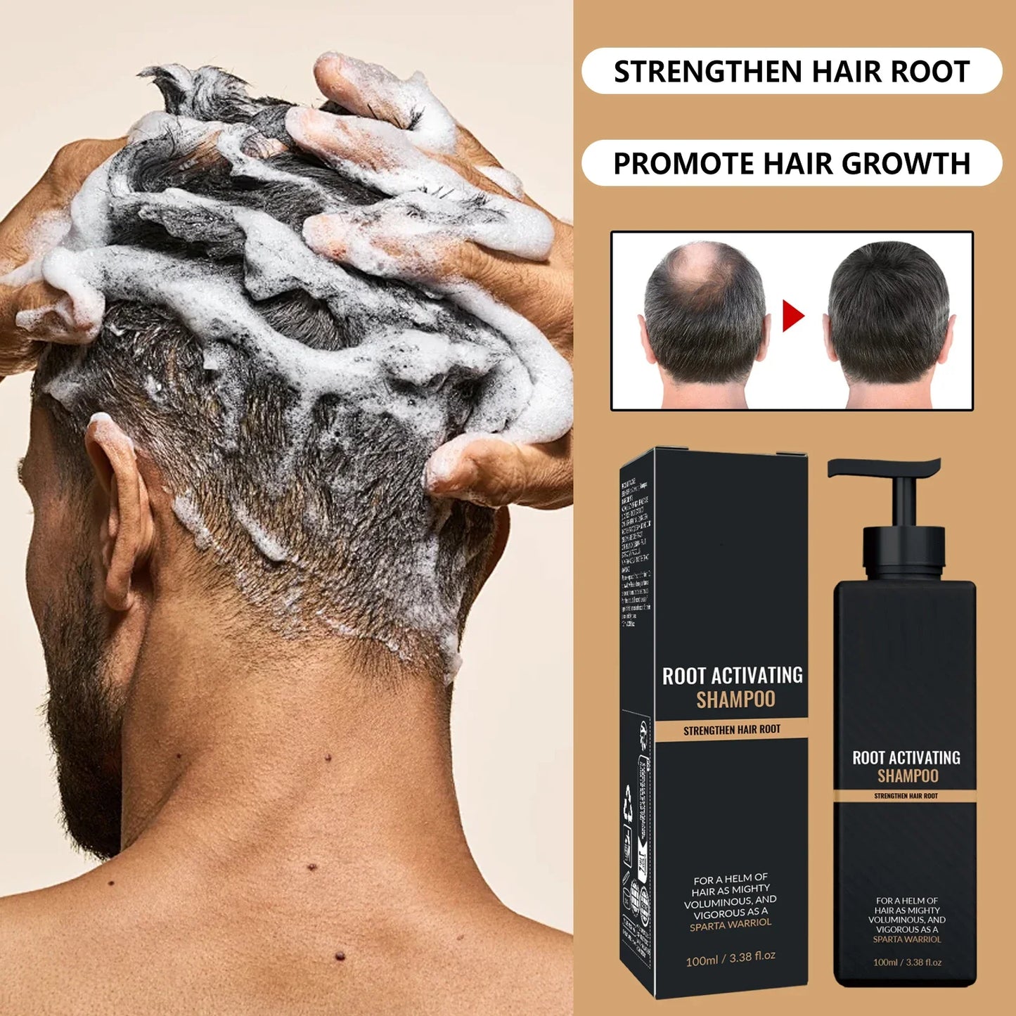 HOEGOA Ginger Volumizing Shampoo – Deep Cleansing & pH Balanced