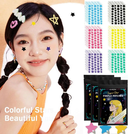 Multi-Color Star Acne Patches – Ultra-Thin Concealer Dots Acne Patches Peaceful Pleasures Health and Wellness