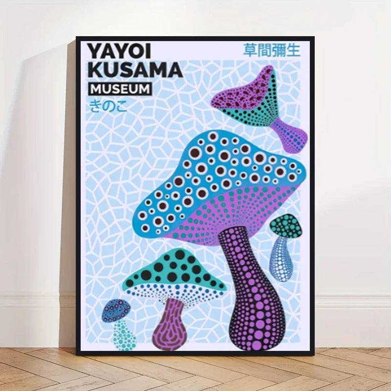 Yayoi Kusama Abstract Pumpkin Canvas Wall Art Print | Unframed