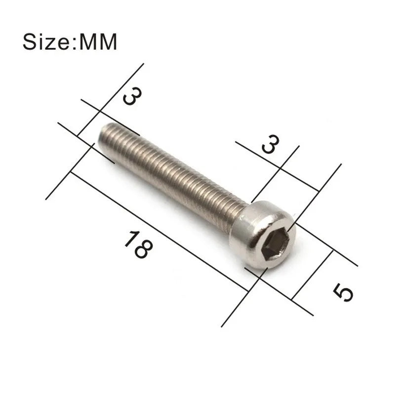 Electric Guitar Double Coil Pickup Magnetic Column Screw 3 Hexagonal