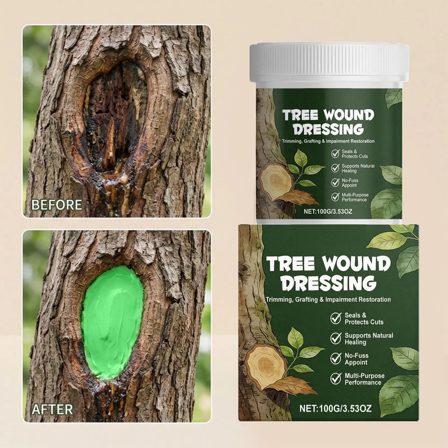 100g Tree Pruning Sealer Paste | Bonsai & Garden Wound Care