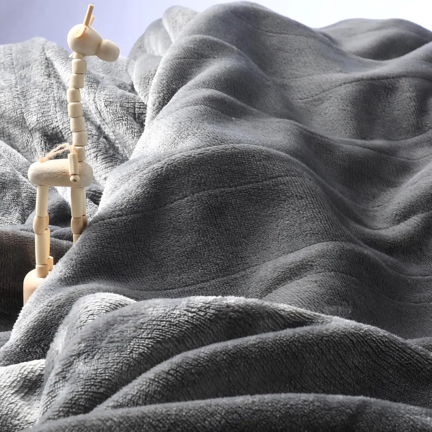 Full Size Electric Heated Blanket – 4 Levels, Light Grey Peaceful Pleasures Health and Wellness