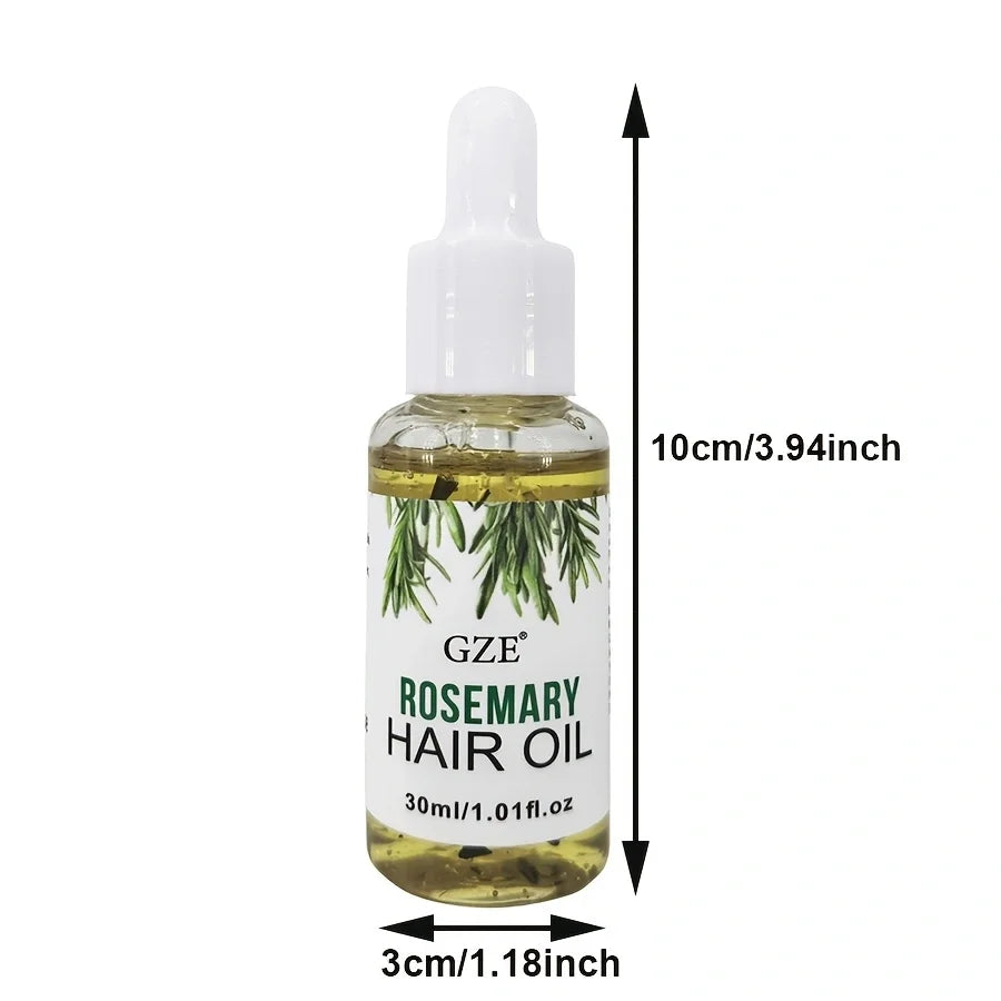 GZE Rosemary Oil for Hair & Scalp – All Types, 2×30ml Rosemary Scalp Hair Oil Peaceful Pleasures Health and Wellness