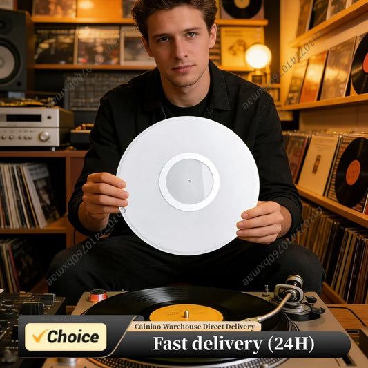 Acrylic Anti Static Slipmat Improves Sound & Performance Turntable Platter Mat for Helps Reduce Noise From Dust Peaceful Pleasures Health and Wellness