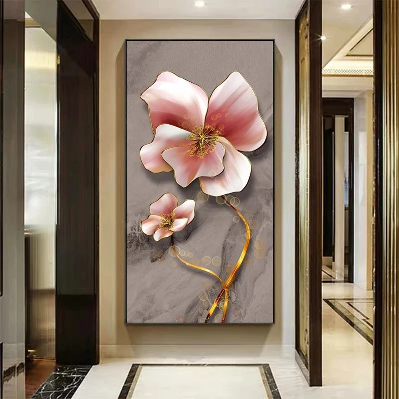 Retro Butterfly Flower Canvas Paintings Wall Art Pictures Chinese Style Vintage Poster And Prints for Living Room Aisle Decor Peaceful Pleasures Health and Wellness