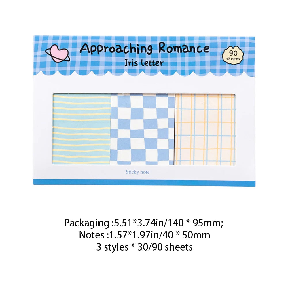 Grid Combination Convenience Sticker Romantic Series Hand Account