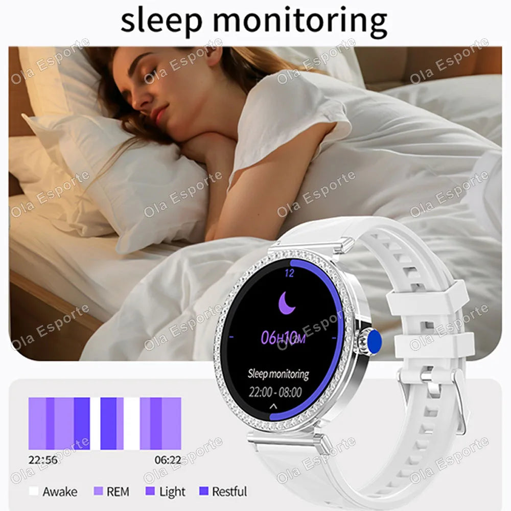 Smartwatch Luxury Fashion Female Physiological Reminder Bluetooth Music Women's Fashion Smart Watch Holiday Gift 2026 New HW12 Peaceful Pleasures Health and Wellness
