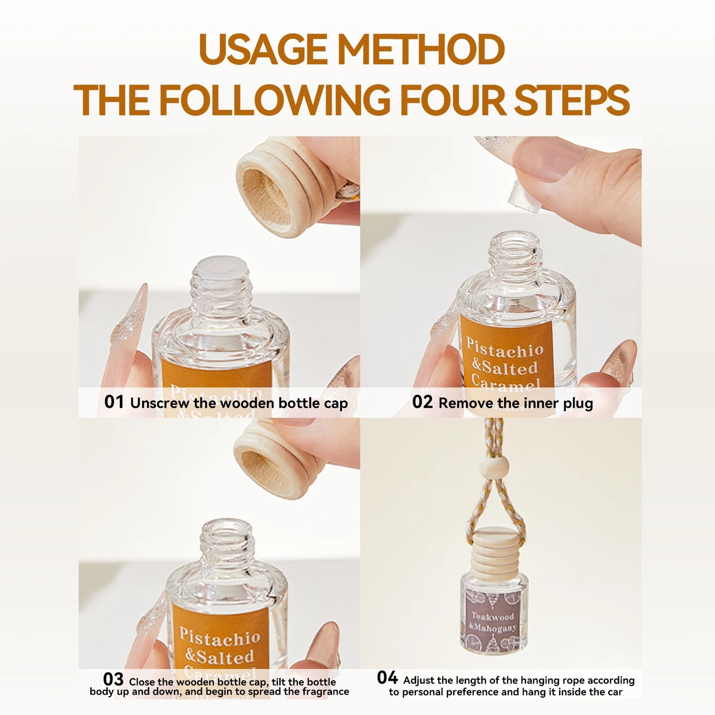 Long Lasting Car Air Freshener Diffuser - 8Ml*2Pcs Peaceful Pleasures Health and Wellness
