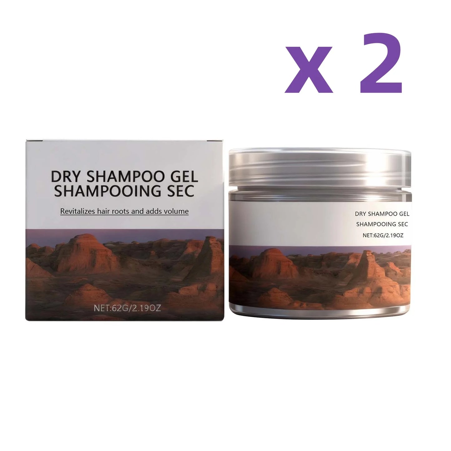 No-Rinse Hair Gel & Dry Shampoo | Volume, Shine & Oil Control