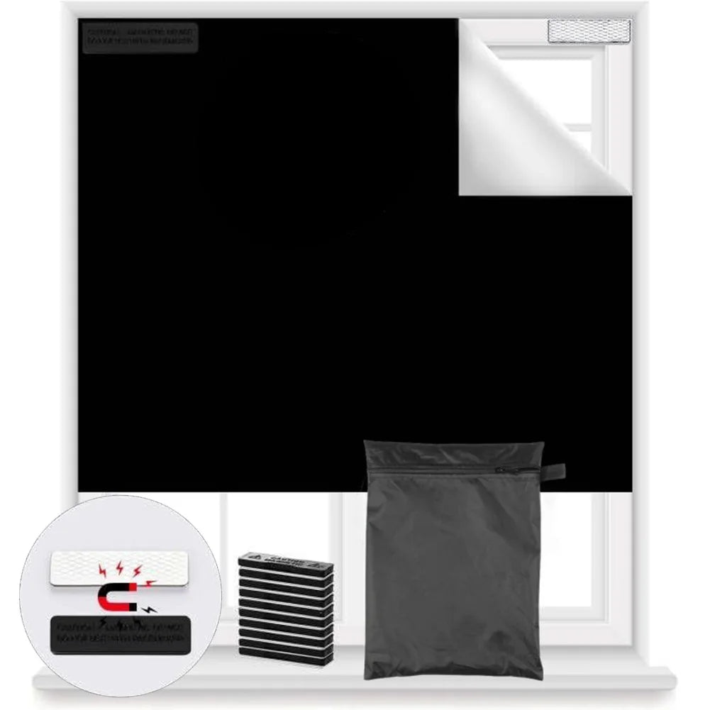 Magnetic Blackout Shade Windows Using 420D Fabric Designed Privacy