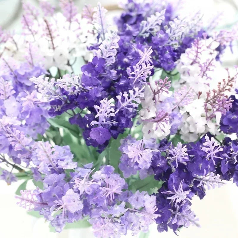 Creative 10 Heads Artificial Lavender Bouquet Home Wedding Garden