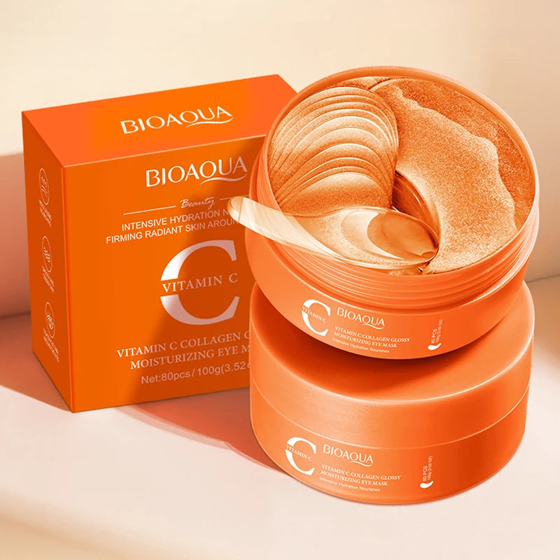 BIOAQUA Vitamin C Collagen Eye Masks 80pcs – Dark Circle Patches