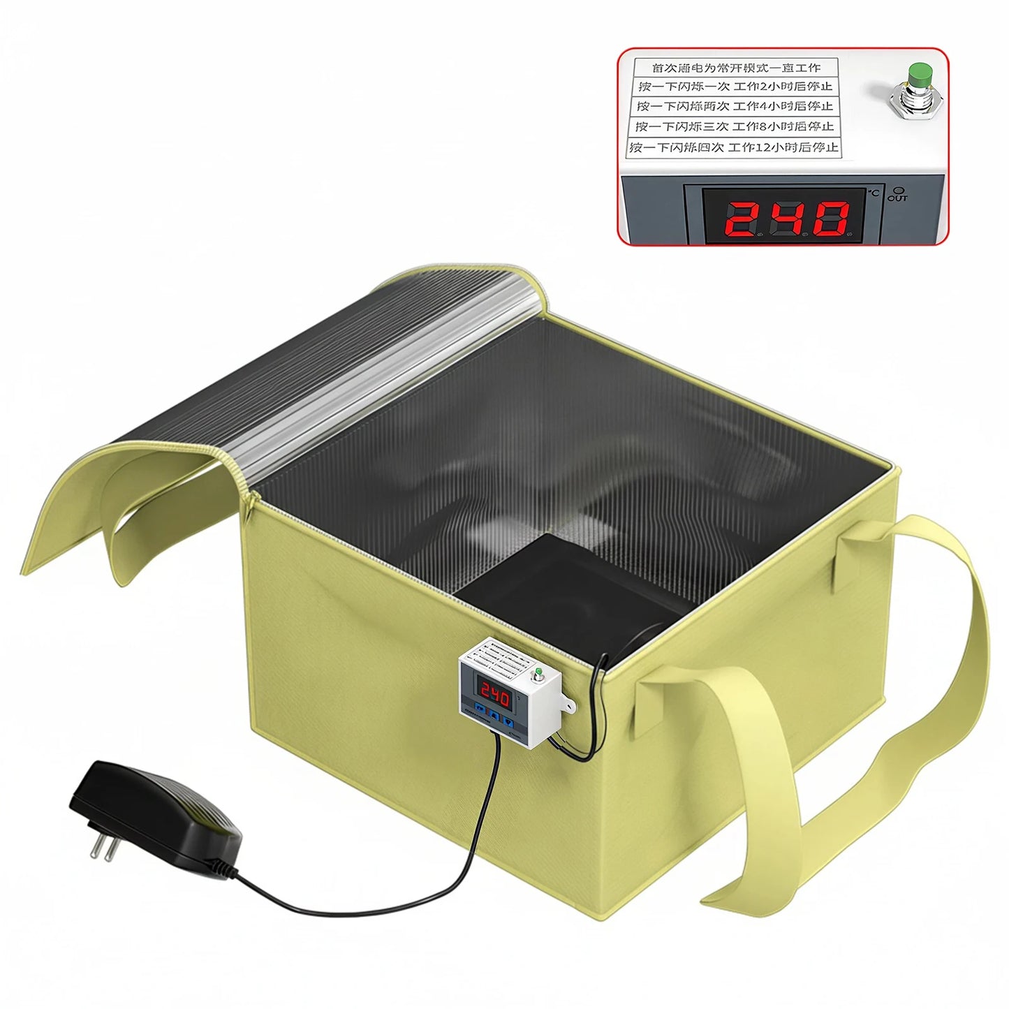 Folding Bread Proofing Box with Temp Control Bread Proofer Sourdough Warming Mat for Sourdough Pizza Yogurt & Seed Starting Peaceful Pleasures Health and Wellness