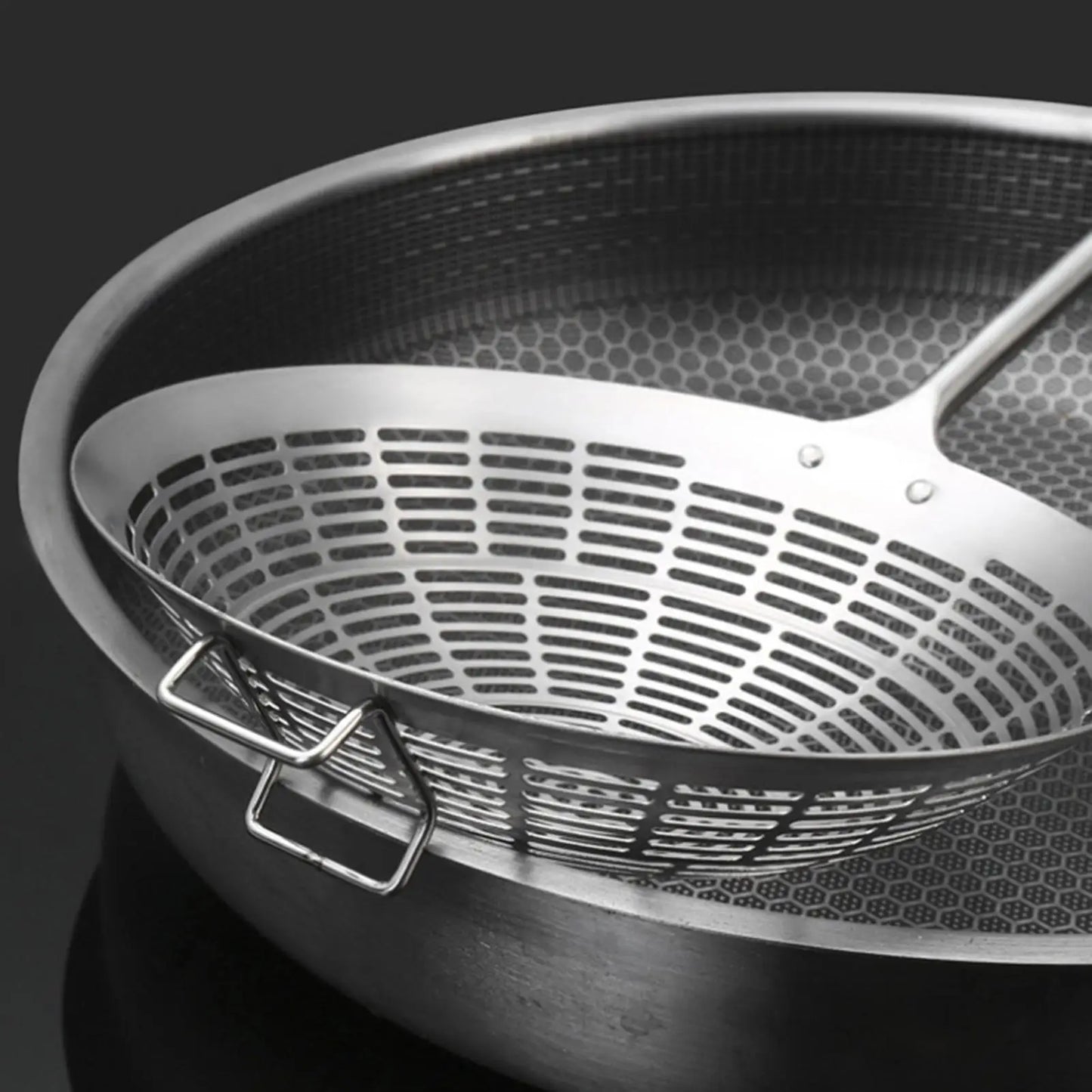 Stainless Steel Spider Strainer Skimmer Spoon | Fryer & Pasta