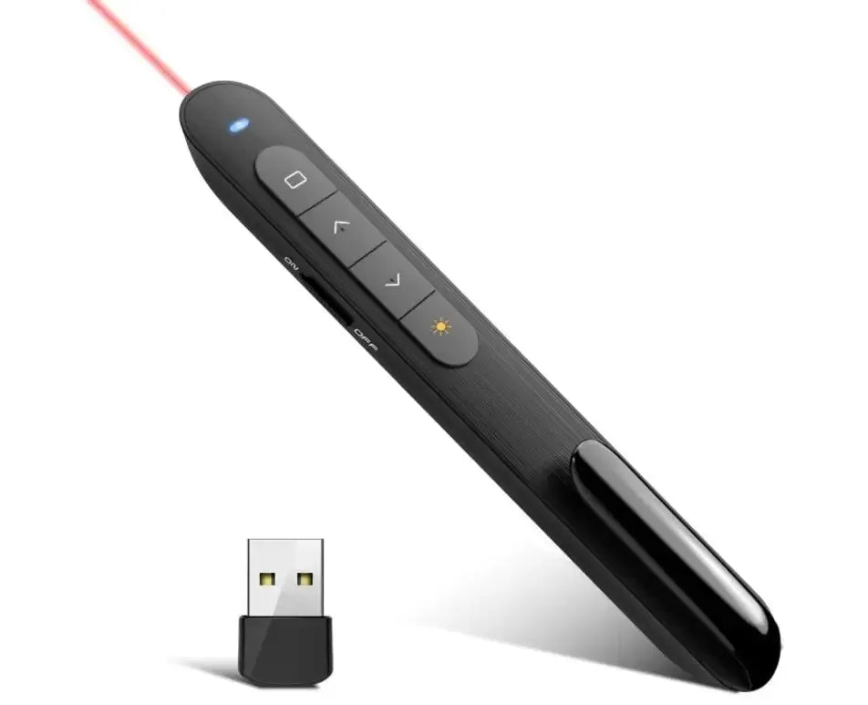 Remote Control Multifunctional Flip Pen Charging Laser Pen Sight Teaching Demonstration Business PPT Speech Red Light Peaceful Pleasures Health and Wellness black