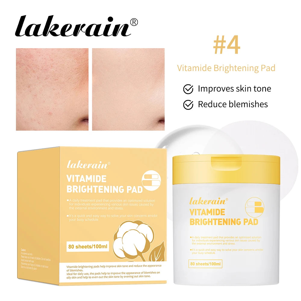 Lakerain Makeup Cotton Pad Teatree Pad Facial Toner Soothing Cotton Pad Calm Sensitive Skin Mild Texture Cotton Pad Peaceful Pleasures Health and Wellness yellow