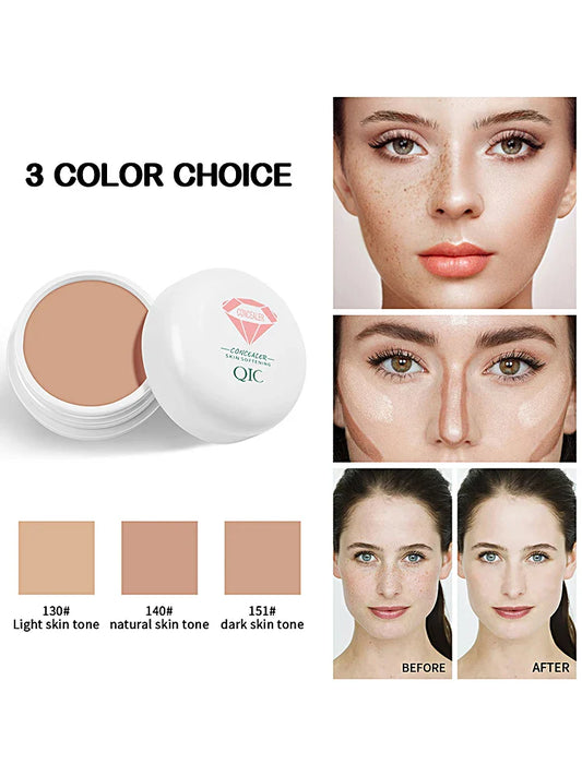 QIC High Coverage Concealer BB Cream – Waterproof, All Skin Concealer BB Cream Oasis Select