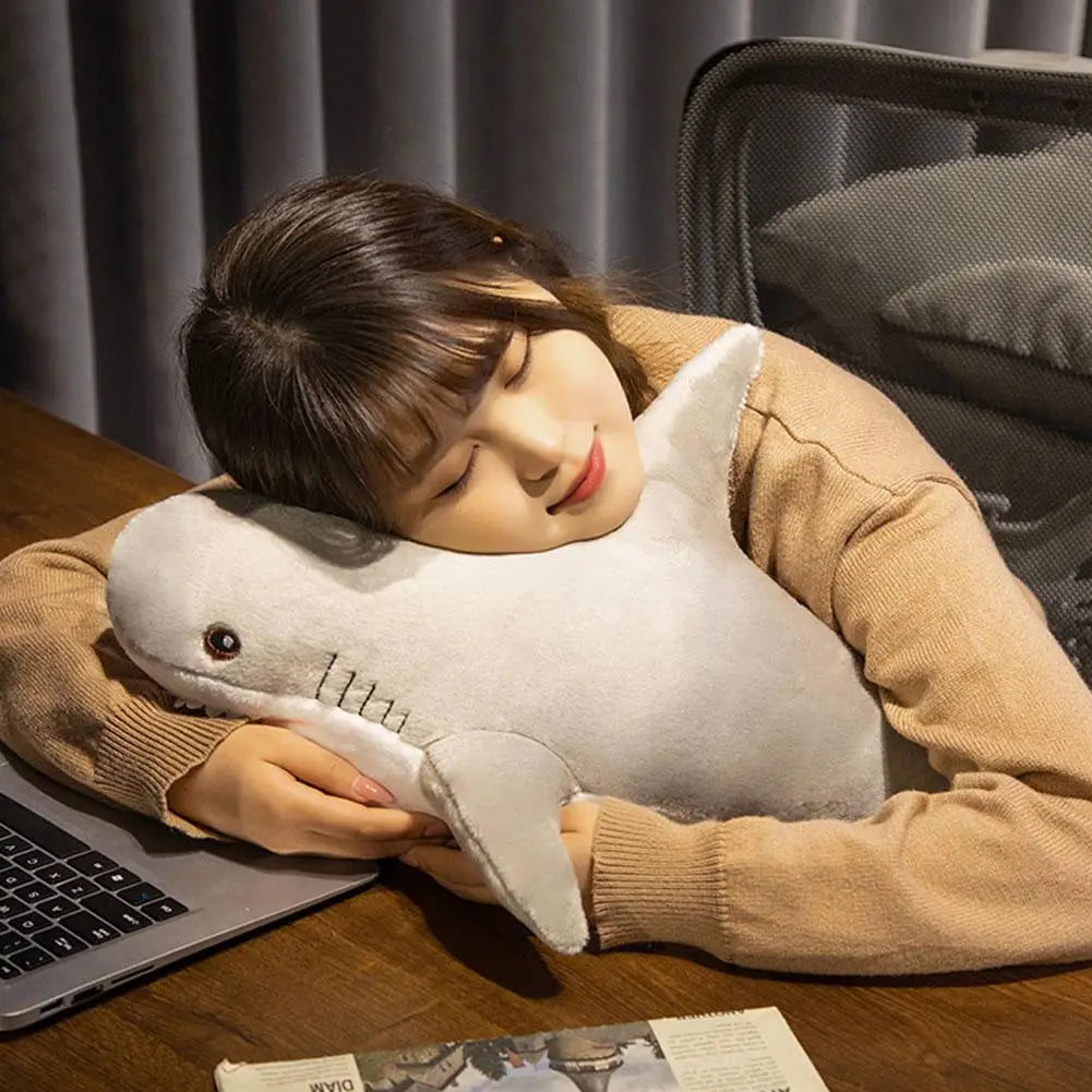 Soft Plush Shark Stuffed Animal Pillow Cushion | Fun Gift