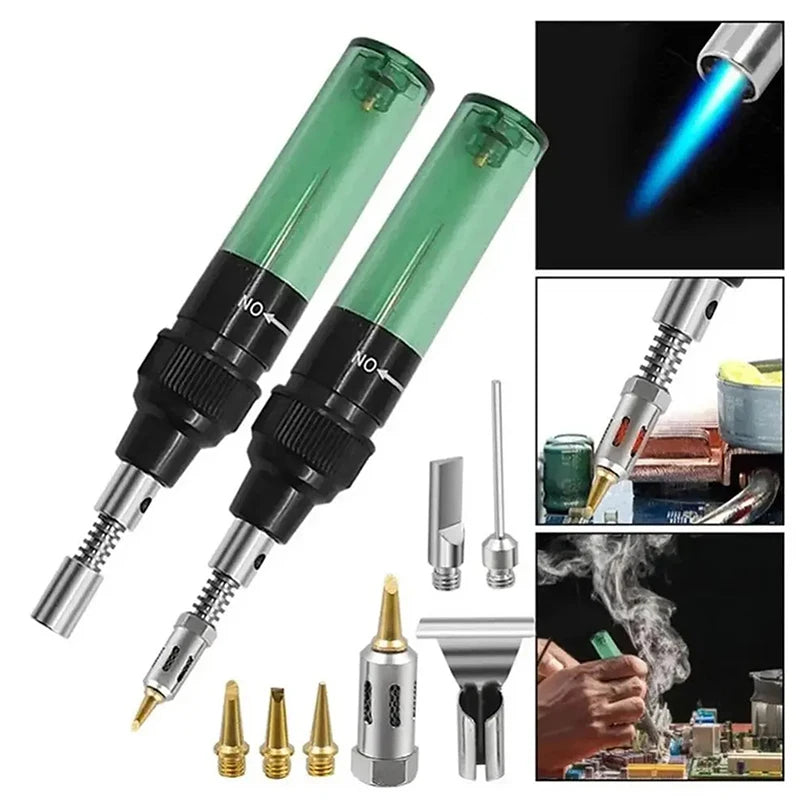 Cordless Butane Soldering Iron Kit 1300°C Portable Welding Pen Butane Soldering Iron Peaceful Pleasures Health and Wellness