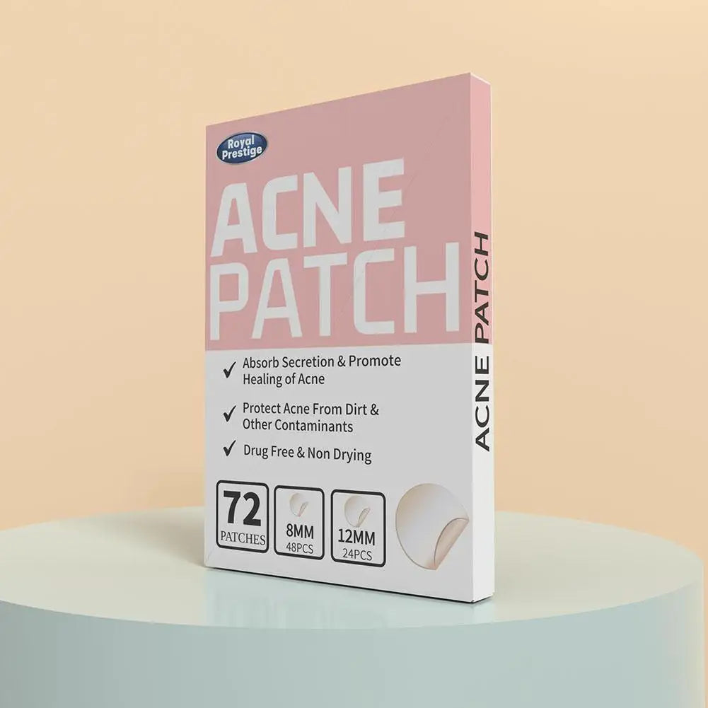 72pcs Invisible Salicylic Acid Acne Patches Anti-Acne Spot Treatment, Waterproof Pimple Concealer, Repair Stickers for Blemish Peaceful Pleasures Health and Wellness