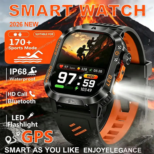 Military Smart Watch – GPS, BT Calls & Fitness Tracker | HW12 Military Smartwatch Oasis Select
