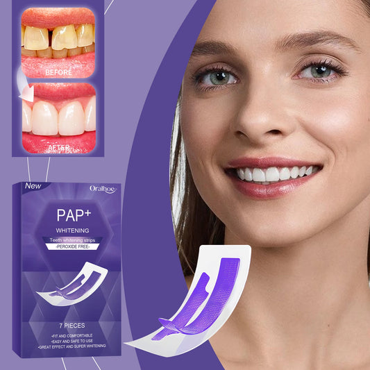 Purple Teeth Brightening Strips | Stain Removal Oral Care 7pcs Teeth Brightening Strips Peaceful Pleasures Health and Wellness