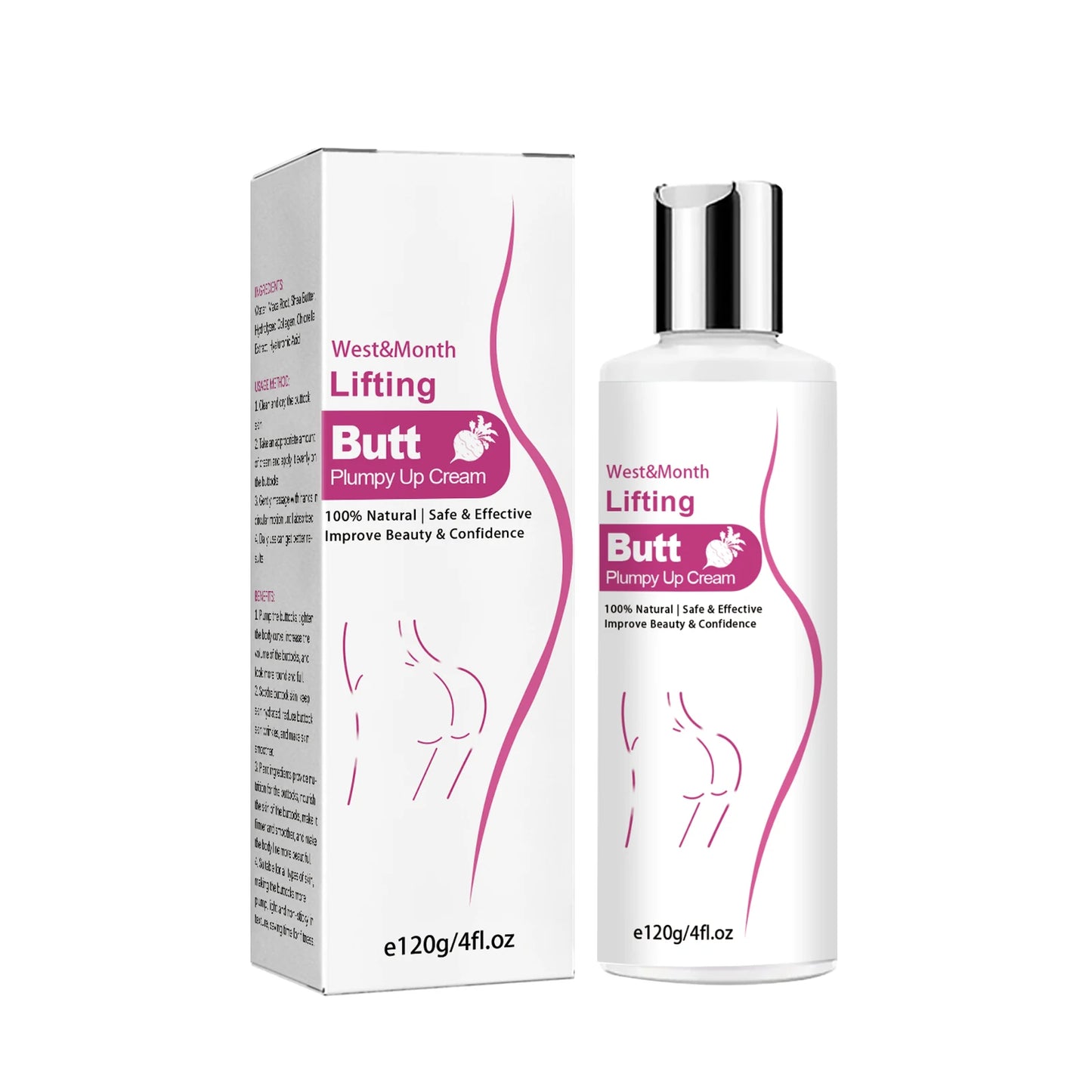 Butt Enhancement Lifting Cream – Firm, Sculpt & Plump 120g