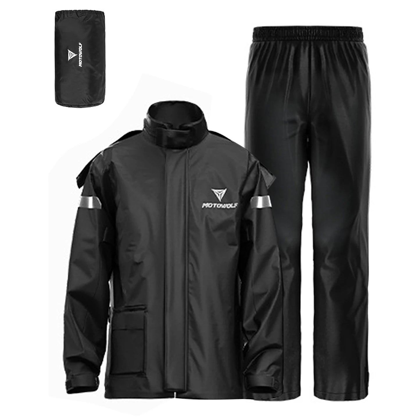 Waterproof Rain Jacket Pants Gear Men Motorcycle Suit Outdoor