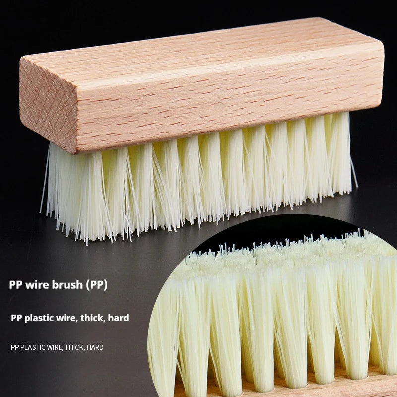 Multifunctional cleaning tools Laundry brush Set of Laundry brush and shoe brush mini size Household cleaning brush Peaceful Pleasures Health and Wellness White Plastic